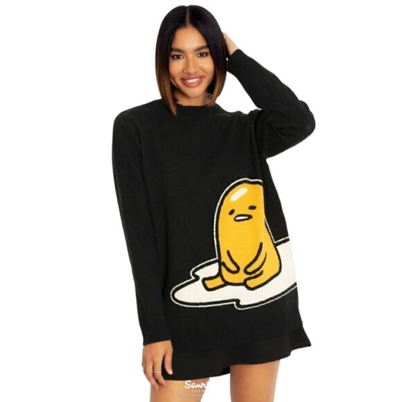 Lazy Gudetama Oversized Knit Sweater - Picture 2 of 5